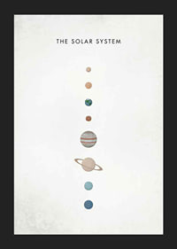 Illustration av solsystemets planeter på beige bakgrund-5