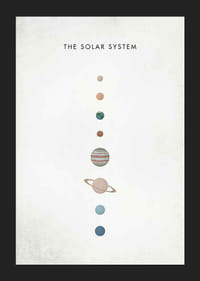 A Naprendszer bolygóinak illusztrációja bézs háttérrel-5
