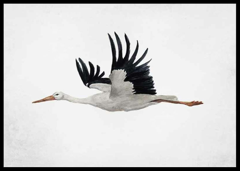 Watercolor Stork-12