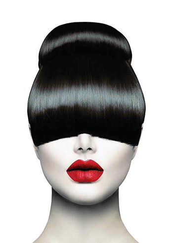 Poster Red Lips Hair Cut