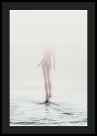 Photo art with naked woman partially hidden by fog over water-4