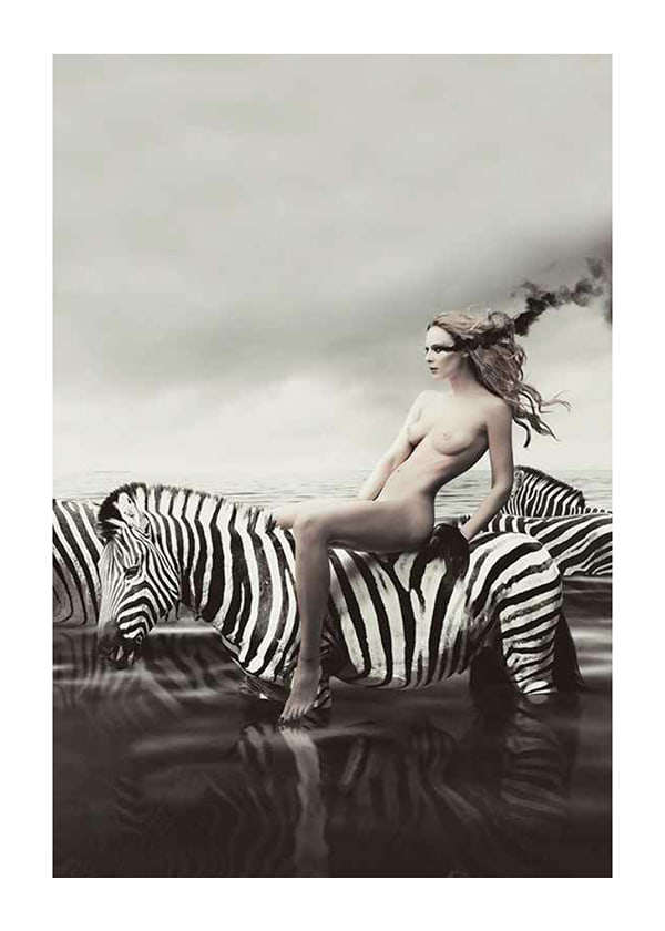 Poster Riding Naked