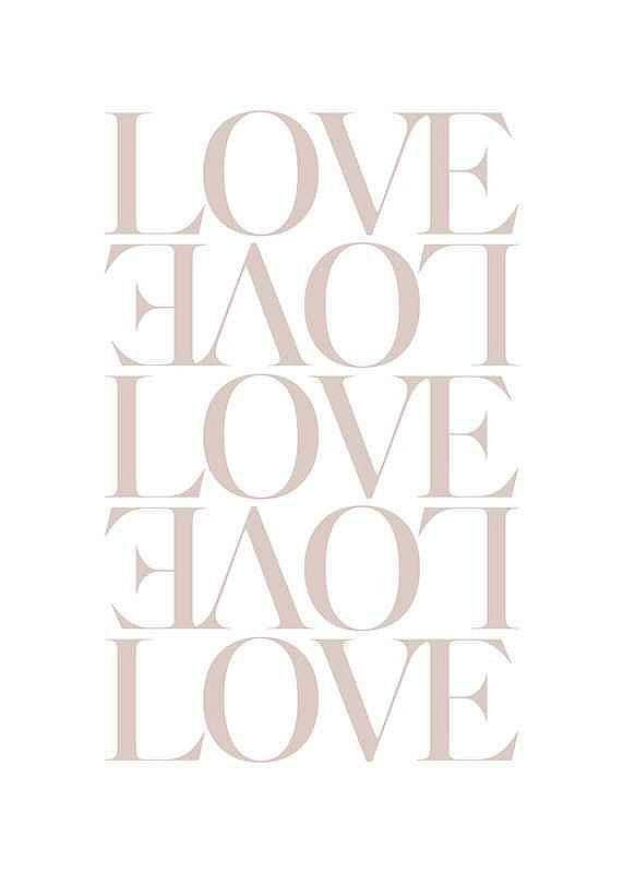 Plagát Love x5