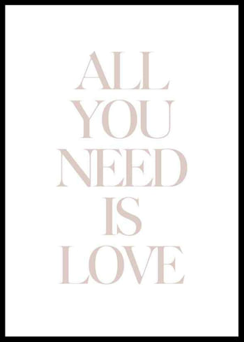 Poster All You Need Is Love