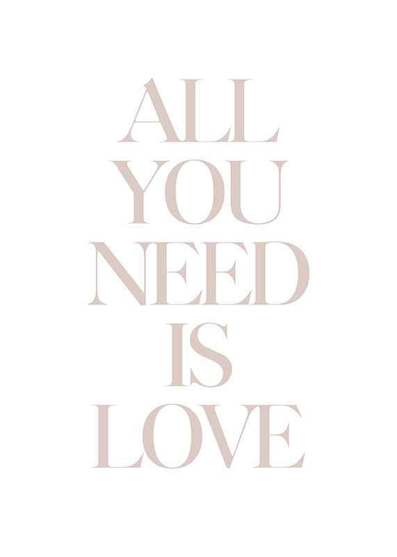 Poster All You Need Is Love
