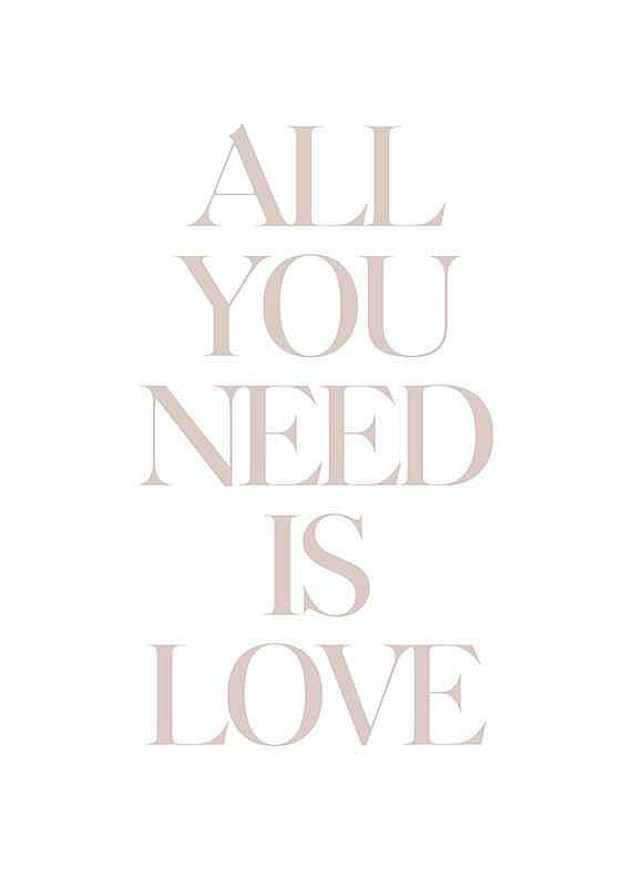 Plagát All You Need Is Love