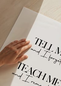 Black text quote about learning on white minimalist background-3