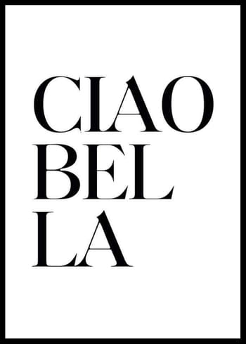 Poster Ciao Bella