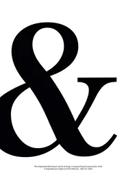 Graphic large black ampersand on white background-1