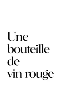 Black French text on white background in minimalist style-1