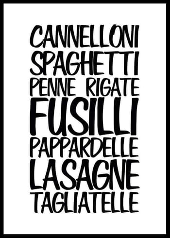 Poster Pasta