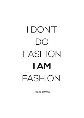 Affiche Chanel I Am Fashion