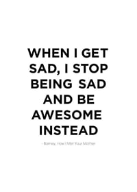 Black quote text on white background with Barney Stinson's words-1