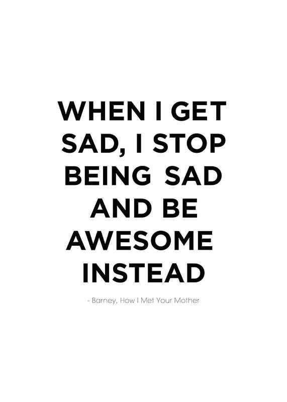 Black quote text on white background with Barney Stinson's words-12