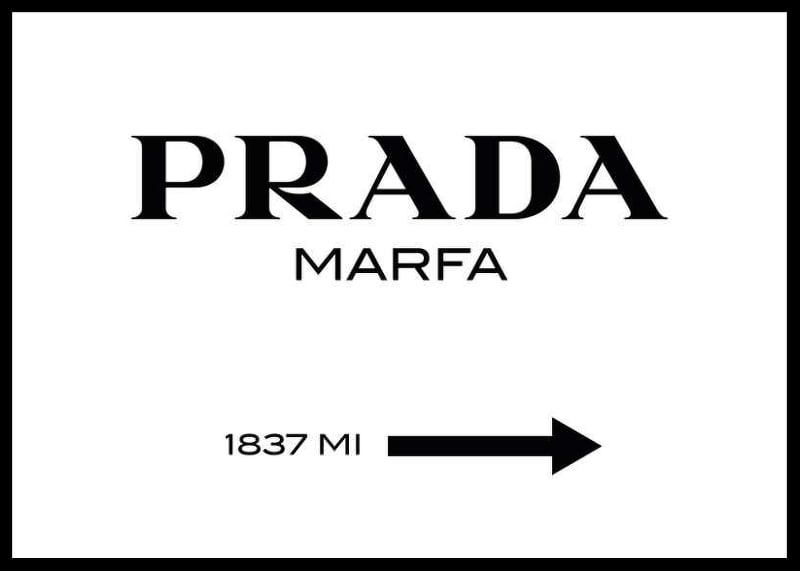 Texte noir PRADA MARFA avec flèche et espace sur fond blanc-12