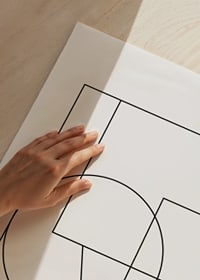 Minimalist line art with the word Love in black lines-3