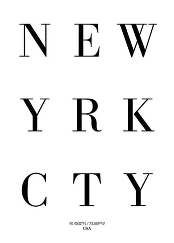 Plakat New York