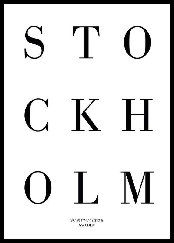 Grafisk text med STOCKHOLM i stora svarta bokstäver-12