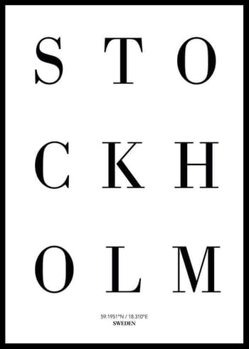 Poster Stockholm No2