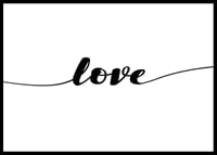 Black handwritten text love in line on white background-0
