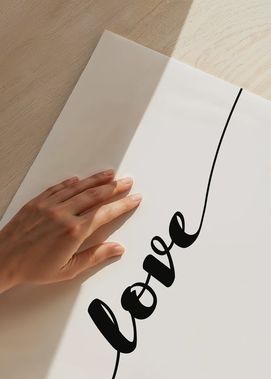 Black handwritten text love in line on white background-12