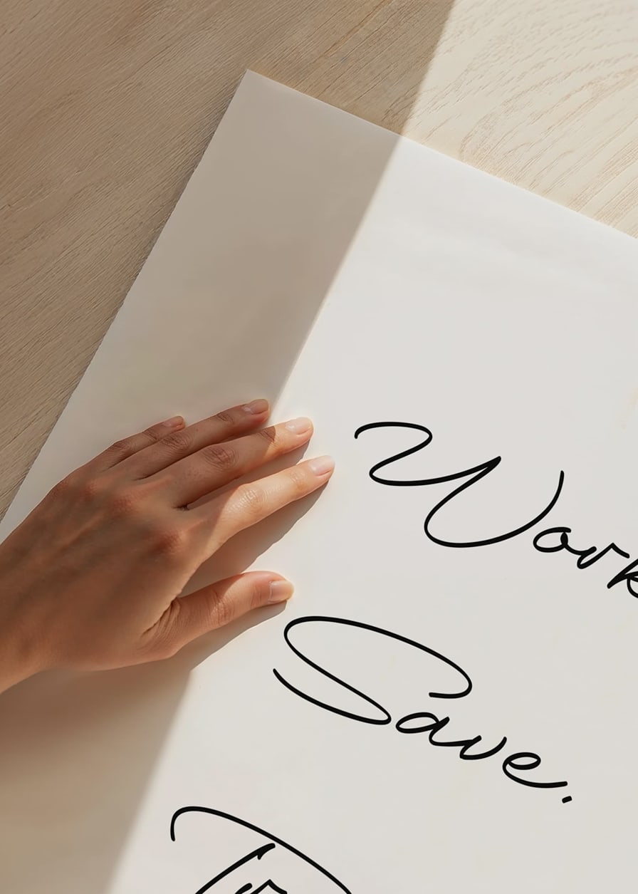 Black handwritten text with four words on white background-12
