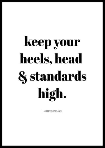 Poster Chanel Standards