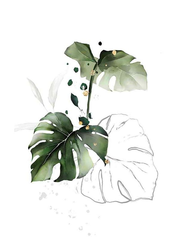 Plakāts Watercolor Botanical No2