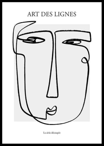 Poster Art De Lignes No1