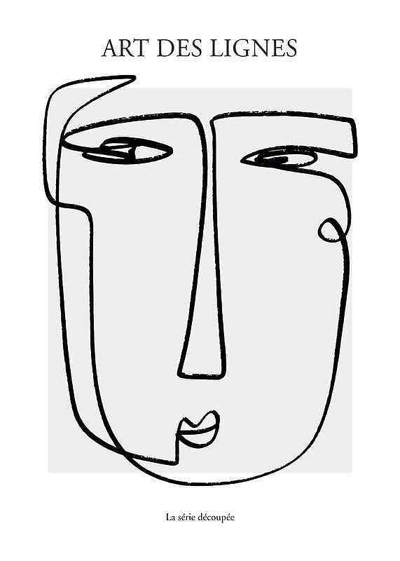 Poster Art De Lignes No1