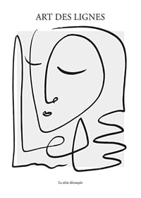 Abstrakt linjeillustration av ansikte i svart på ljus bakgrund-1