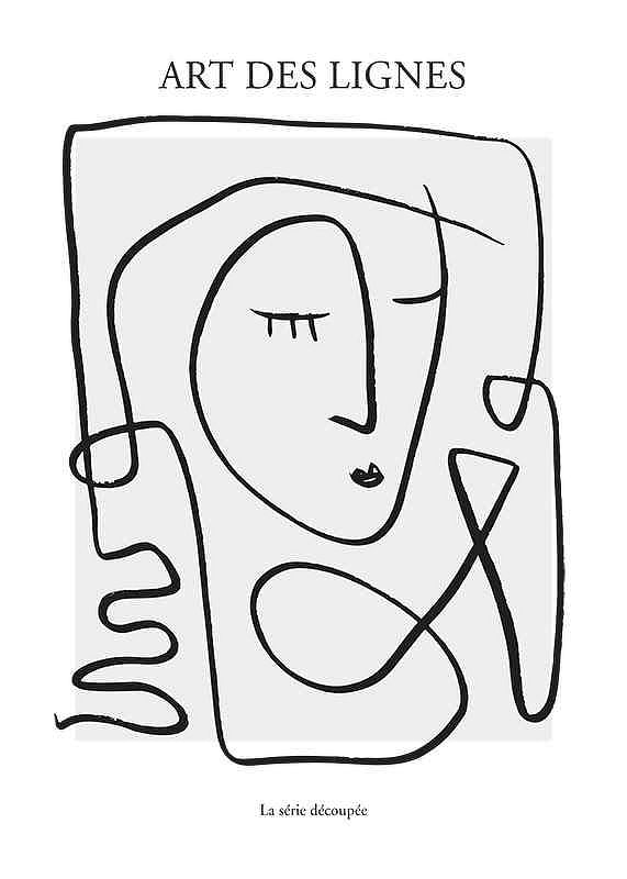 Poster Art De Lignes No3