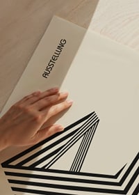 Graphic illustration with black lines in Bauhaus style, beige background-3