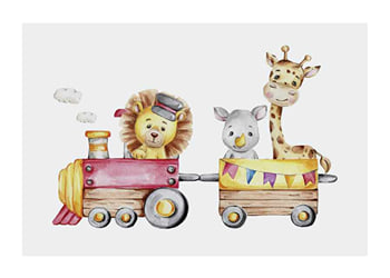 Poster Animal Train