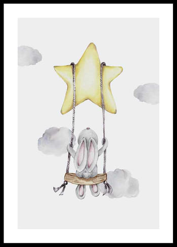 Poster Star Swing Bunny