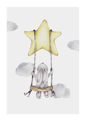 Poster Star Swing Bunny