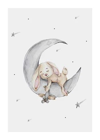 Poster Sleeping Bunny