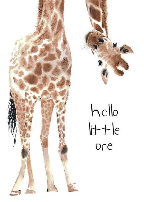 Póster Hello Giraffe