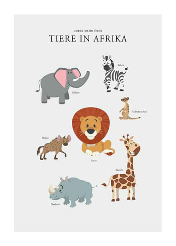 Poster Tiere In Afrika