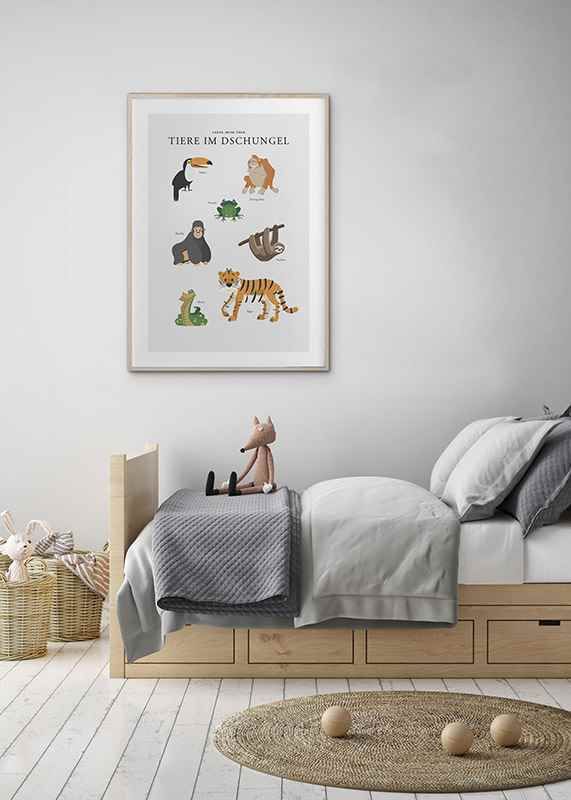 Poster Tiere Im Dschungel crossfade