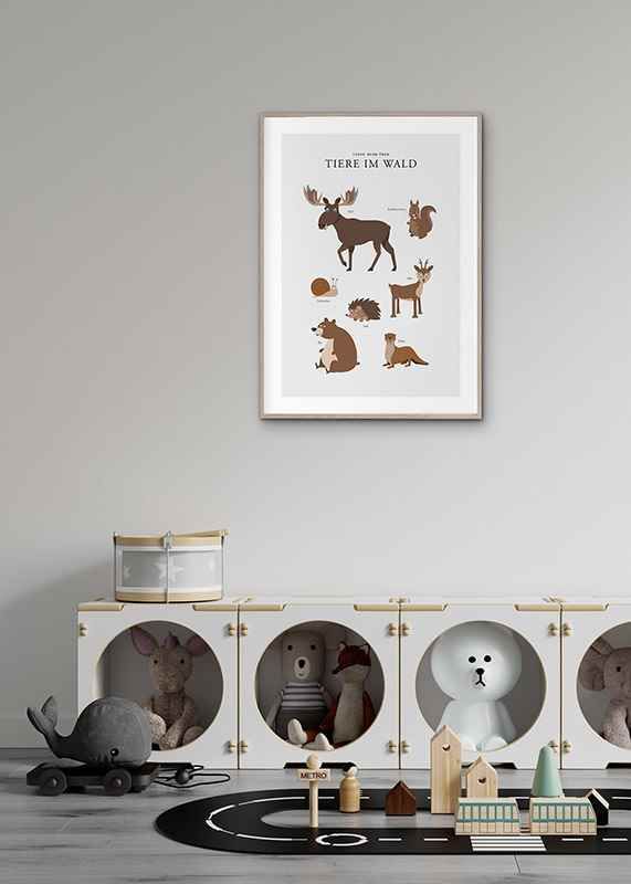 Poster Tiere Im Wald crossfade