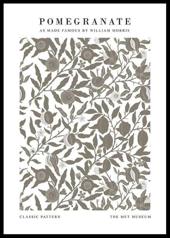 Affiche William Morris Pomegranate