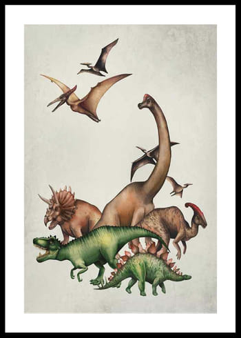Poster Dinosaurier