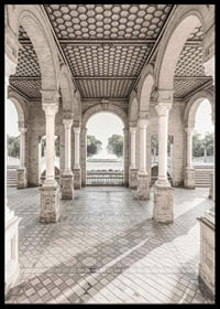 Fotografi av valvbågar och pelare vid Plaza de España, Sevilla-6