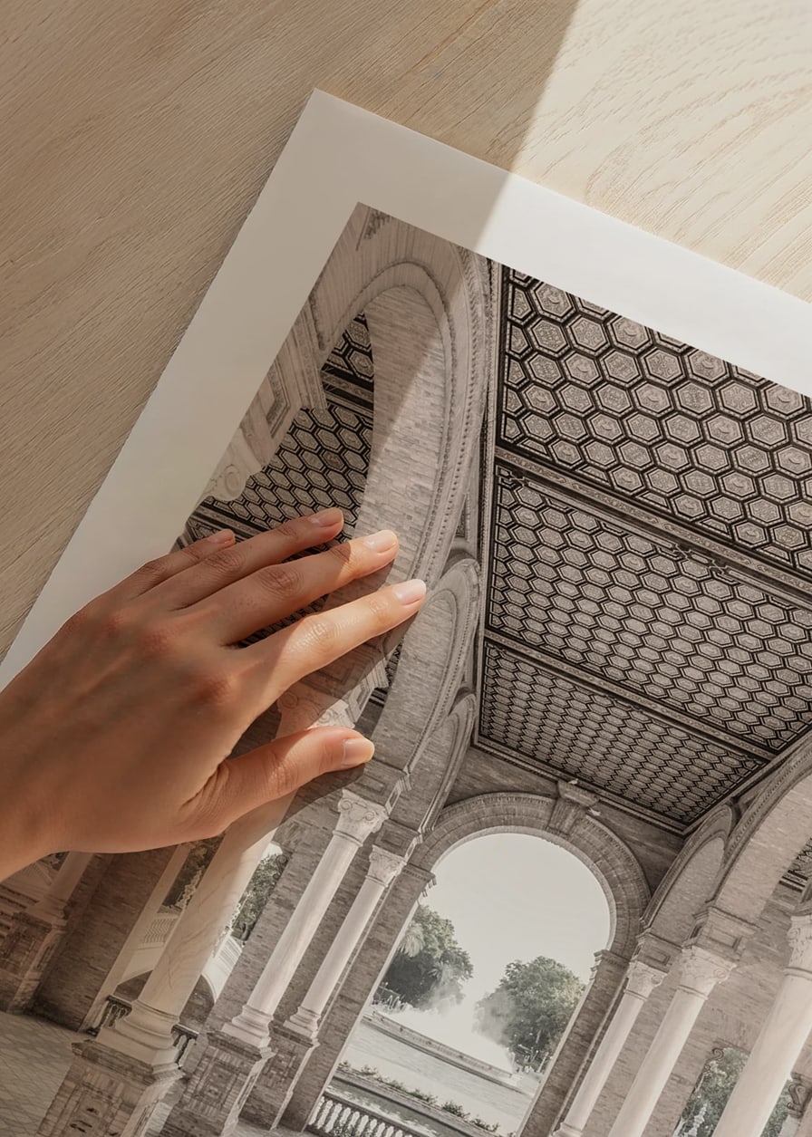 Fotografi av valvbågar och pelare vid Plaza de España, Sevilla-12