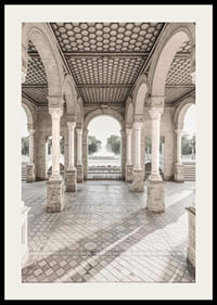 Fotografi av valvbågar och pelare vid Plaza de España, Sevilla-2
