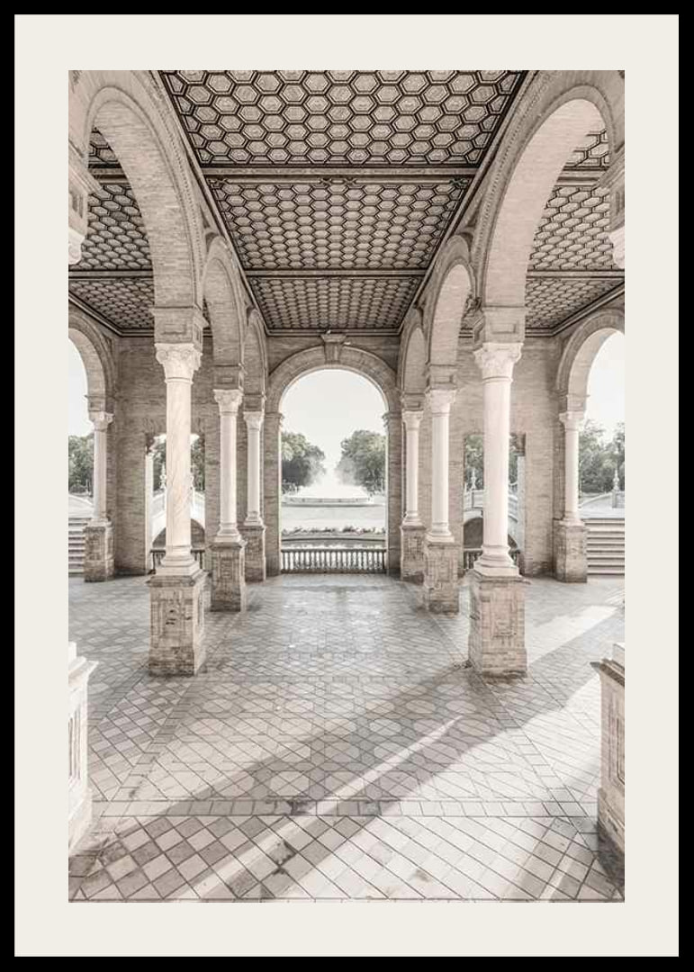 Fotografi av valvbågar och pelare vid Plaza de España, Sevilla-12