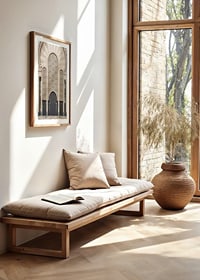 Photograph of decorative Arabic style entrance with patterned doors-8
