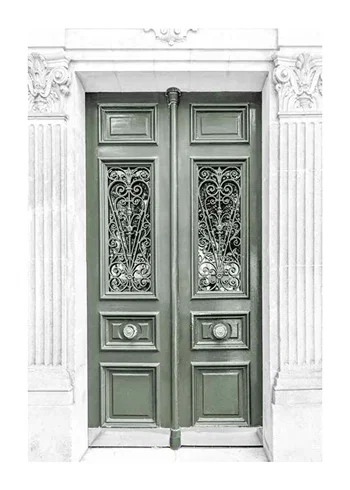 Poster Green Double Door