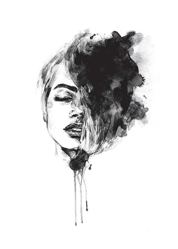 Poster Watercolor Face No2